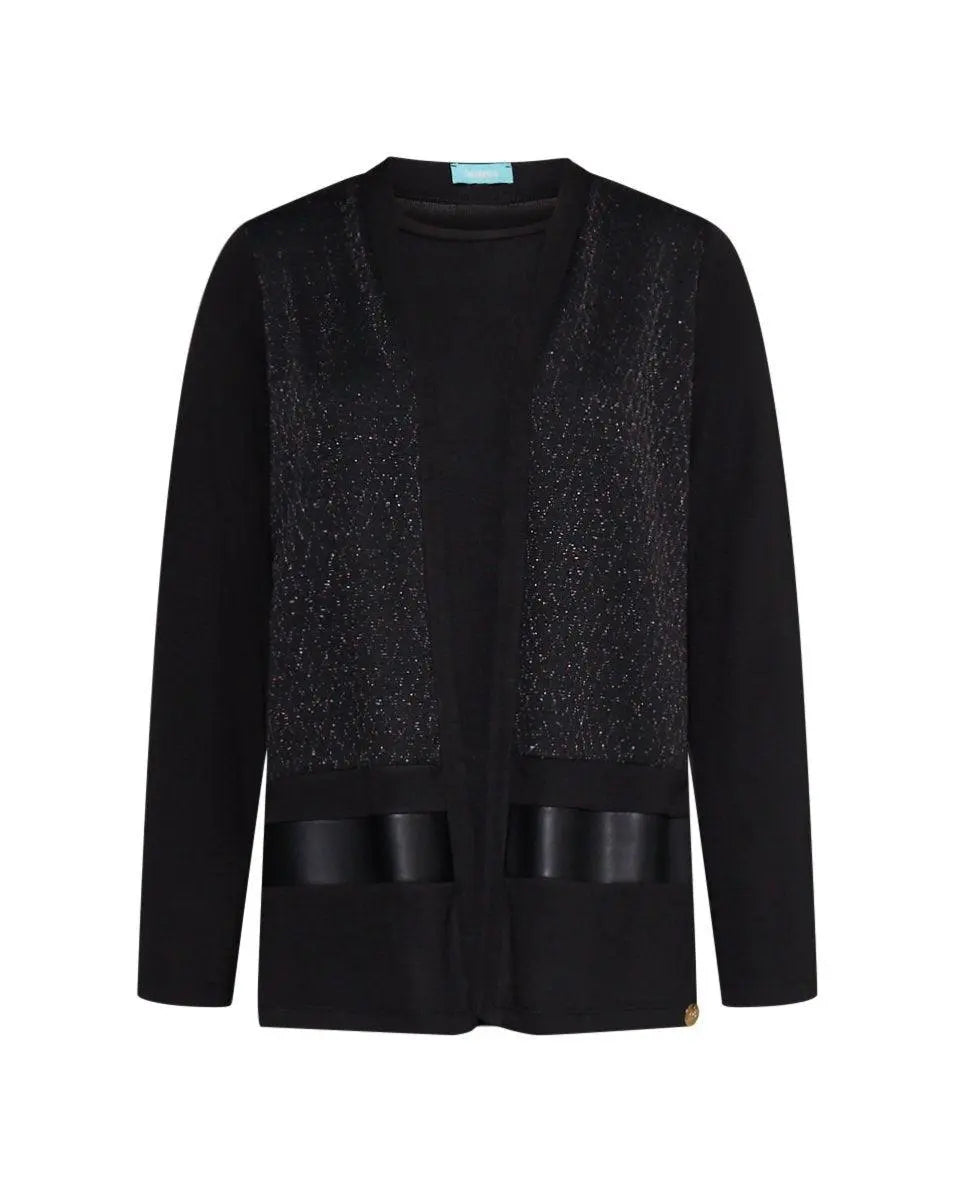 Finto twinset fantasia NERO DORABELLA