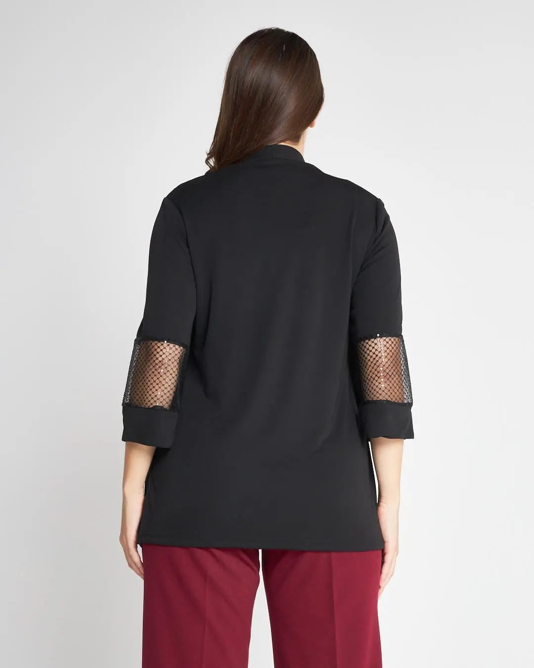 Finto twinset paillettes Nero DORABELLA