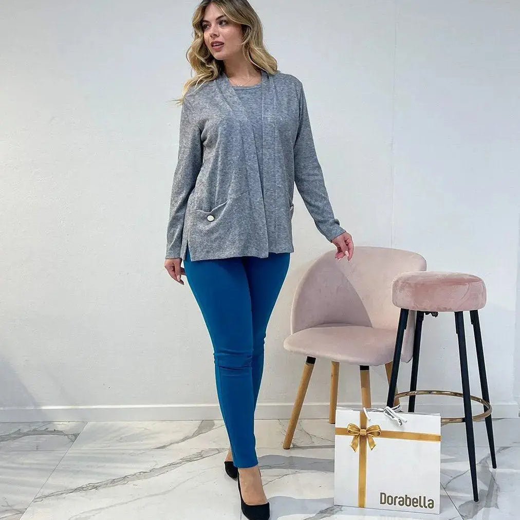 Finto twinset tasche GRIGIO DORABELLA XXXL