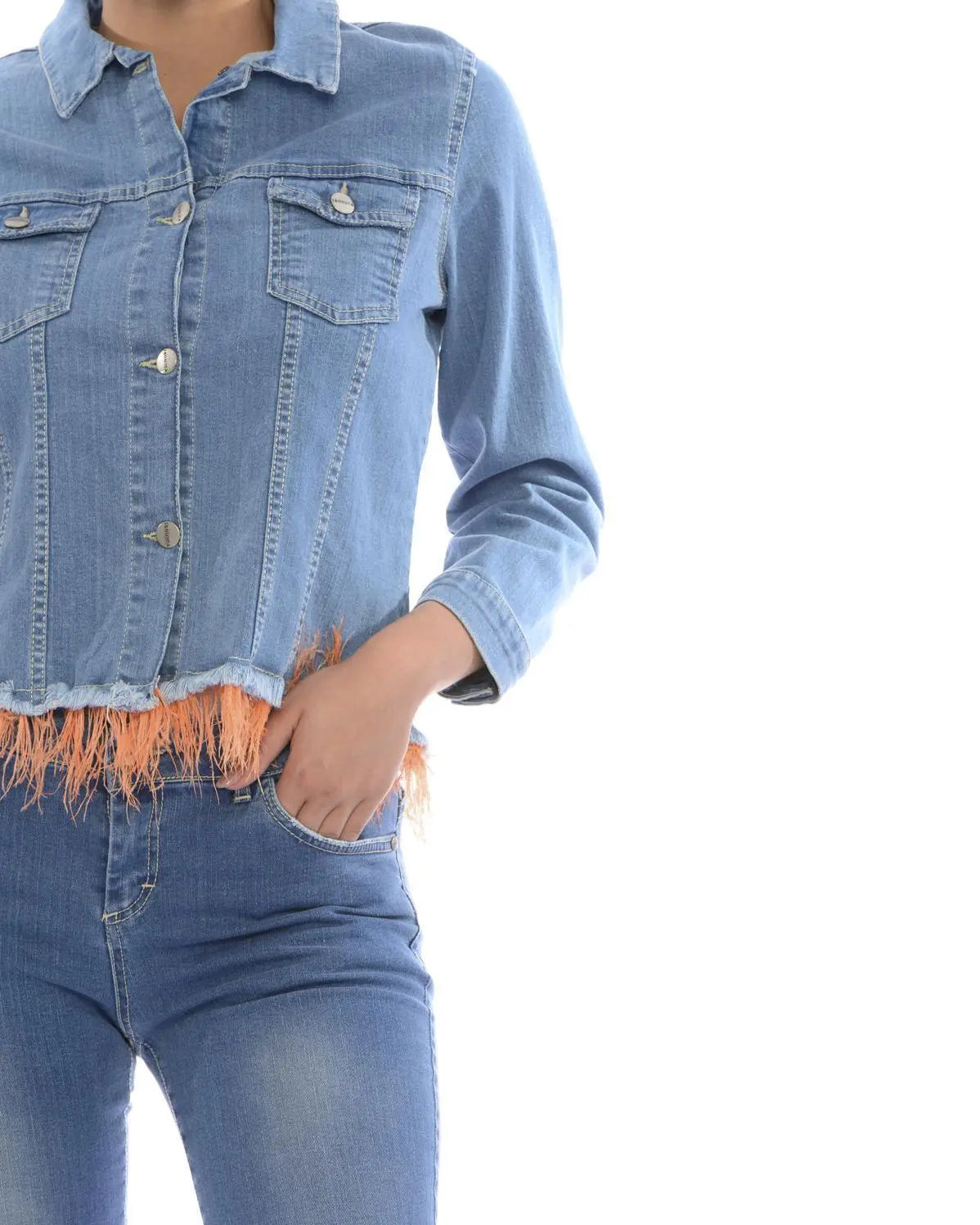 GIUBBINO M/COTONE BLU IRONICA