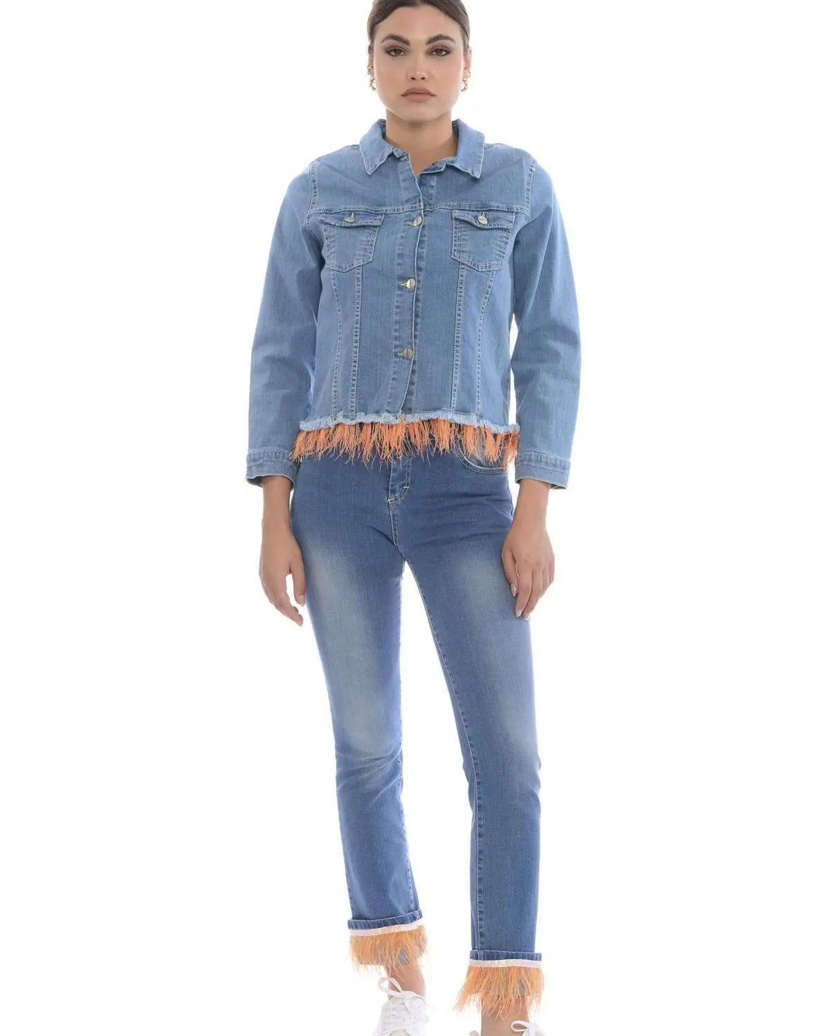 GIUBBINO M/COTONE BLU IRONICA