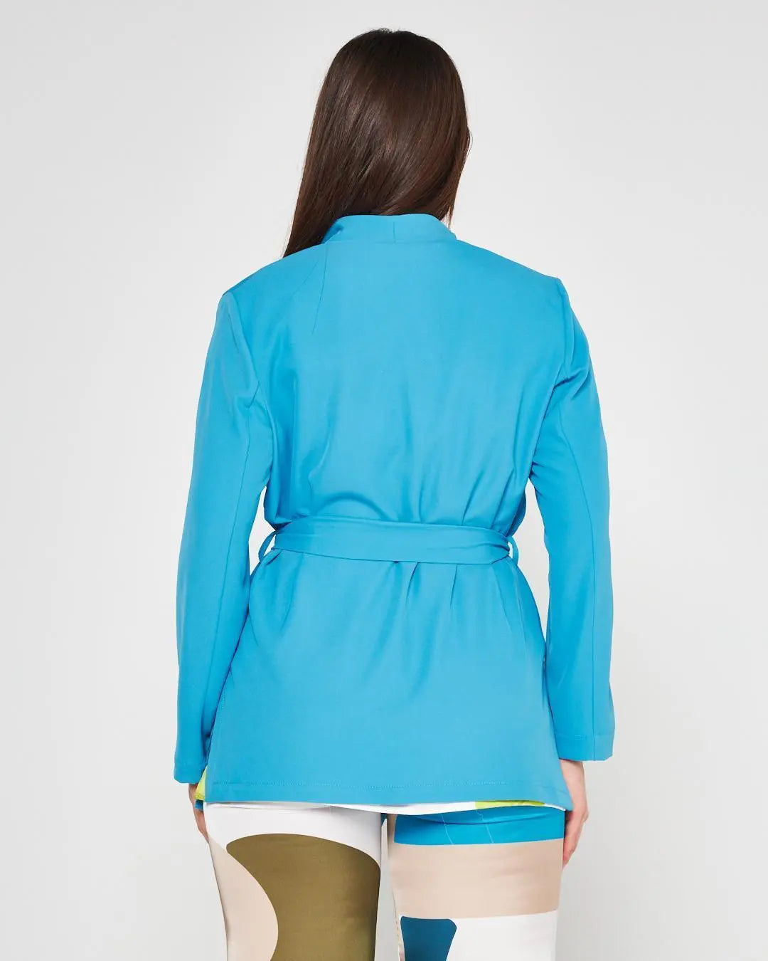 Giacca cady fluido Celeste DORABELLA