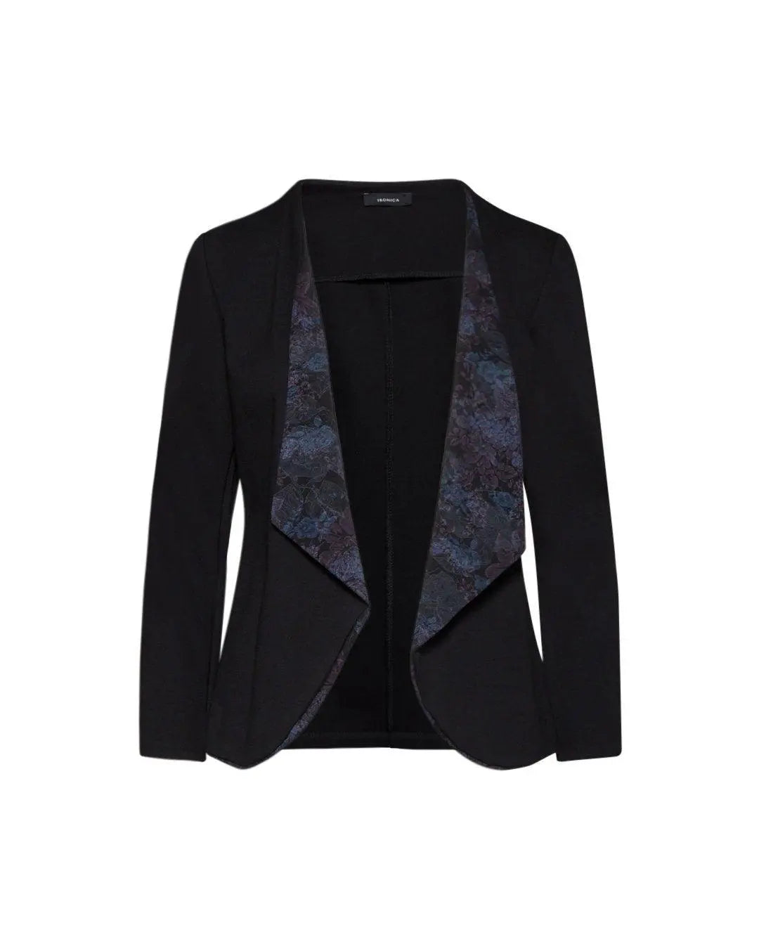 Giacca con interno floreale NERO IRONICA XL