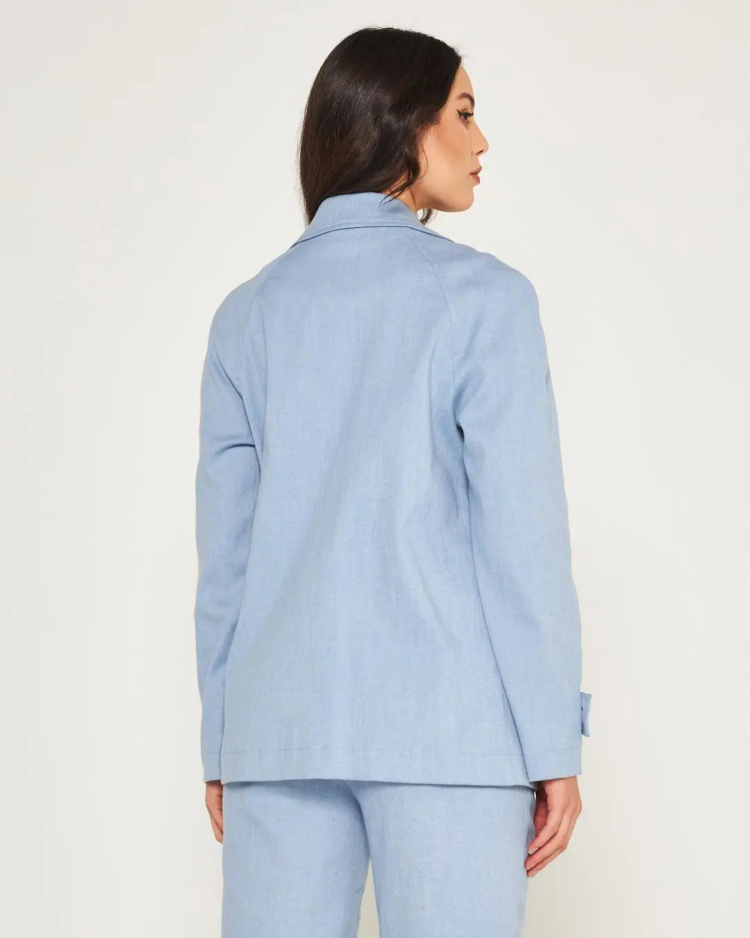 Giacca doppiopetto Celeste DORABELLA