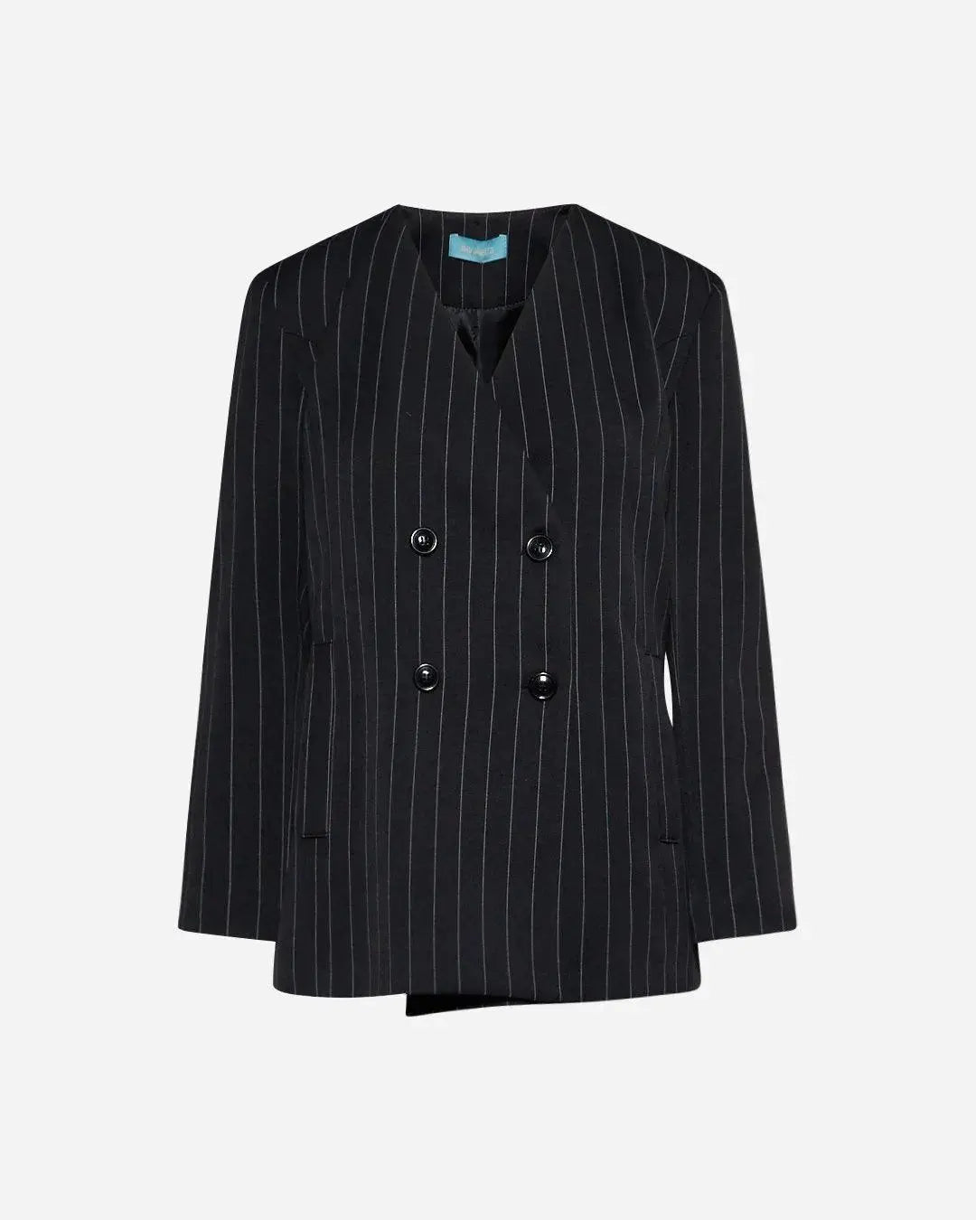 Giacca gessata NERO DORABELLA