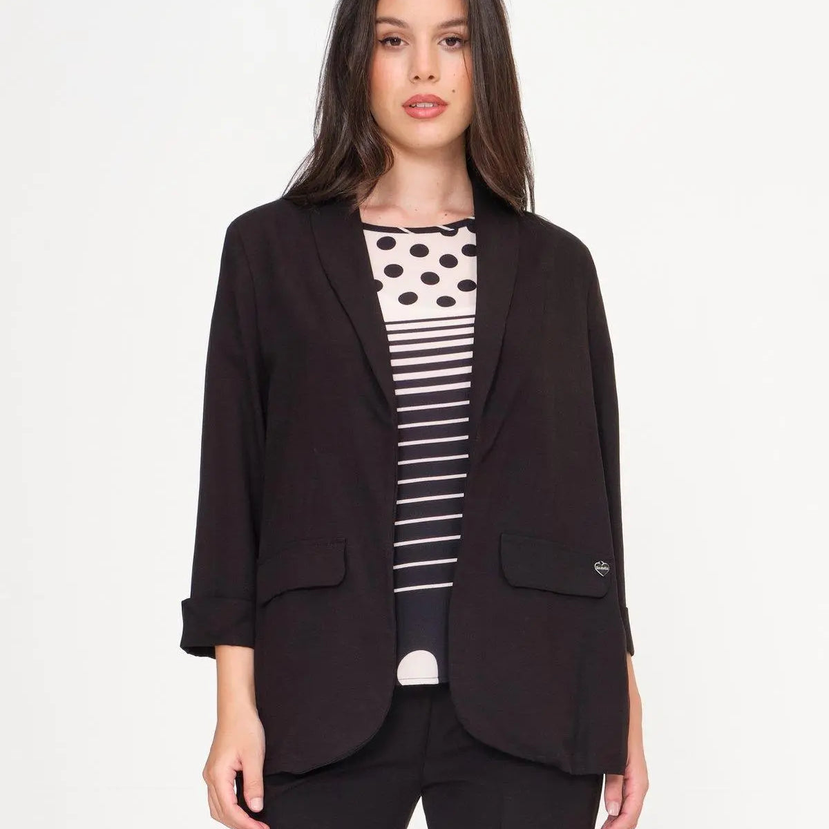 Giacca in misto lino e viscosa NERO DORABELLA XXXL