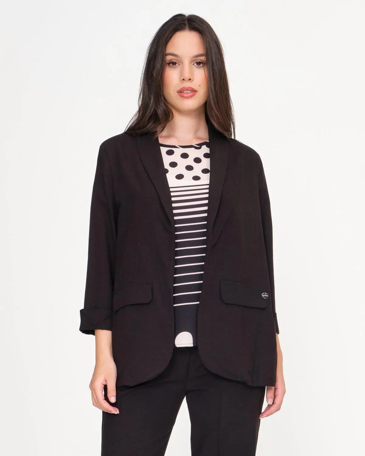 Giacca in misto lino e viscosa NERO DORABELLA XXXL