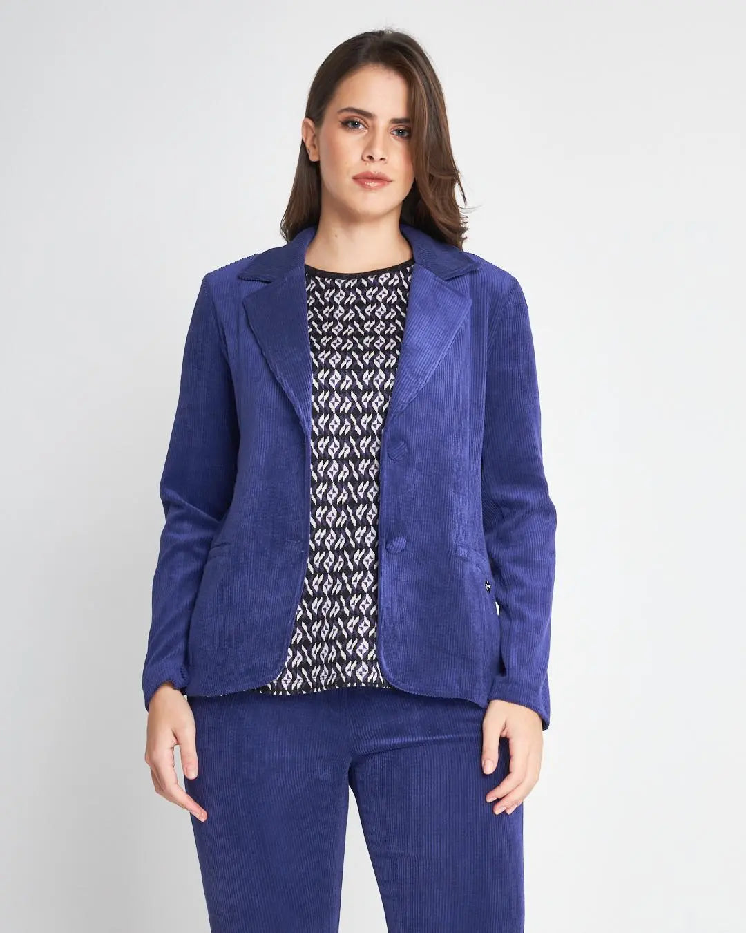 Giacca millerighe Viola DORABELLA