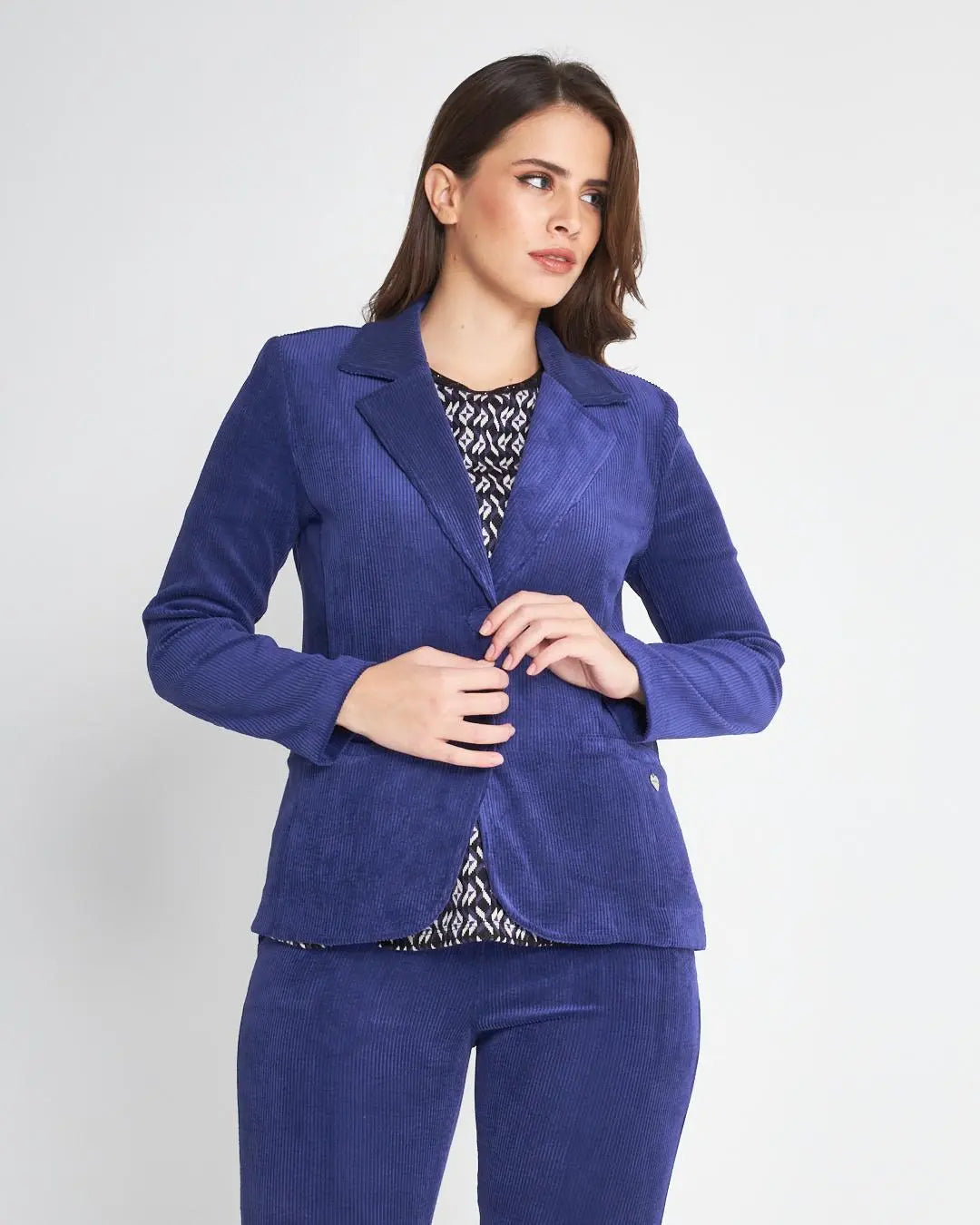 Giacca millerighe Viola DORABELLA