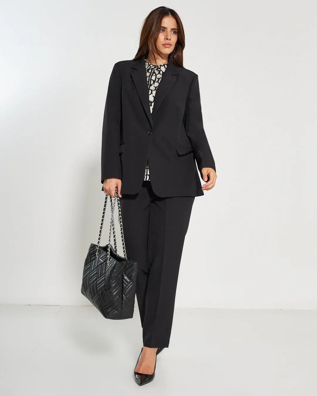 Giacca monopetto NERO DORABELLA PIU'