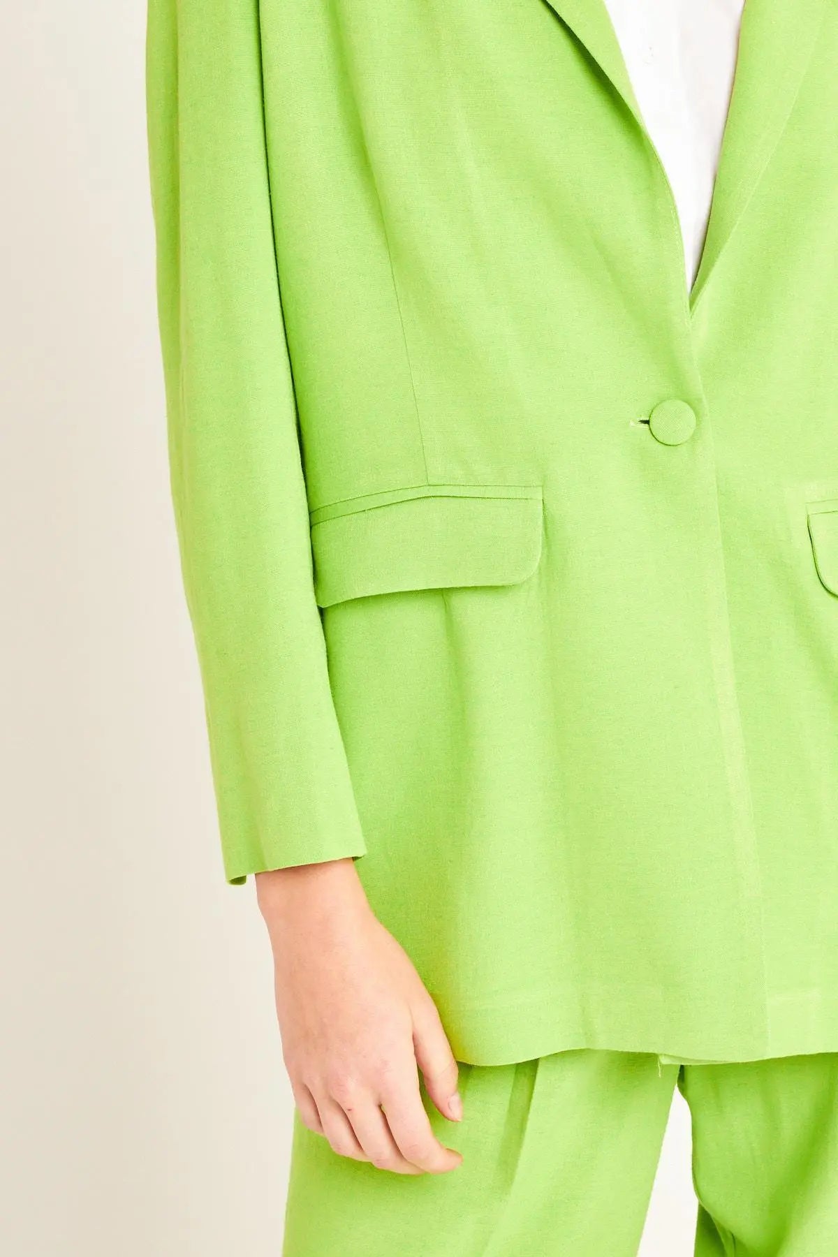 Giacca monopetto PISTACCHIO IRONICA