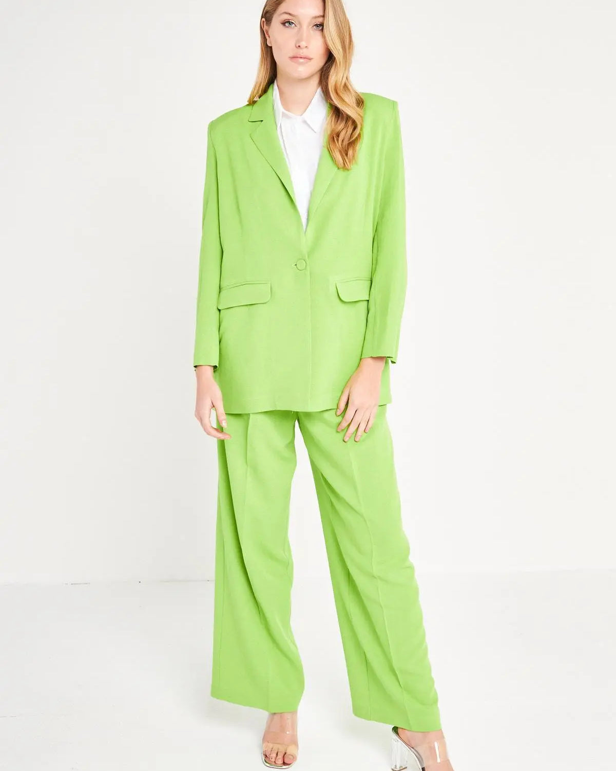 Giacca monopetto PISTACCHIO IRONICA