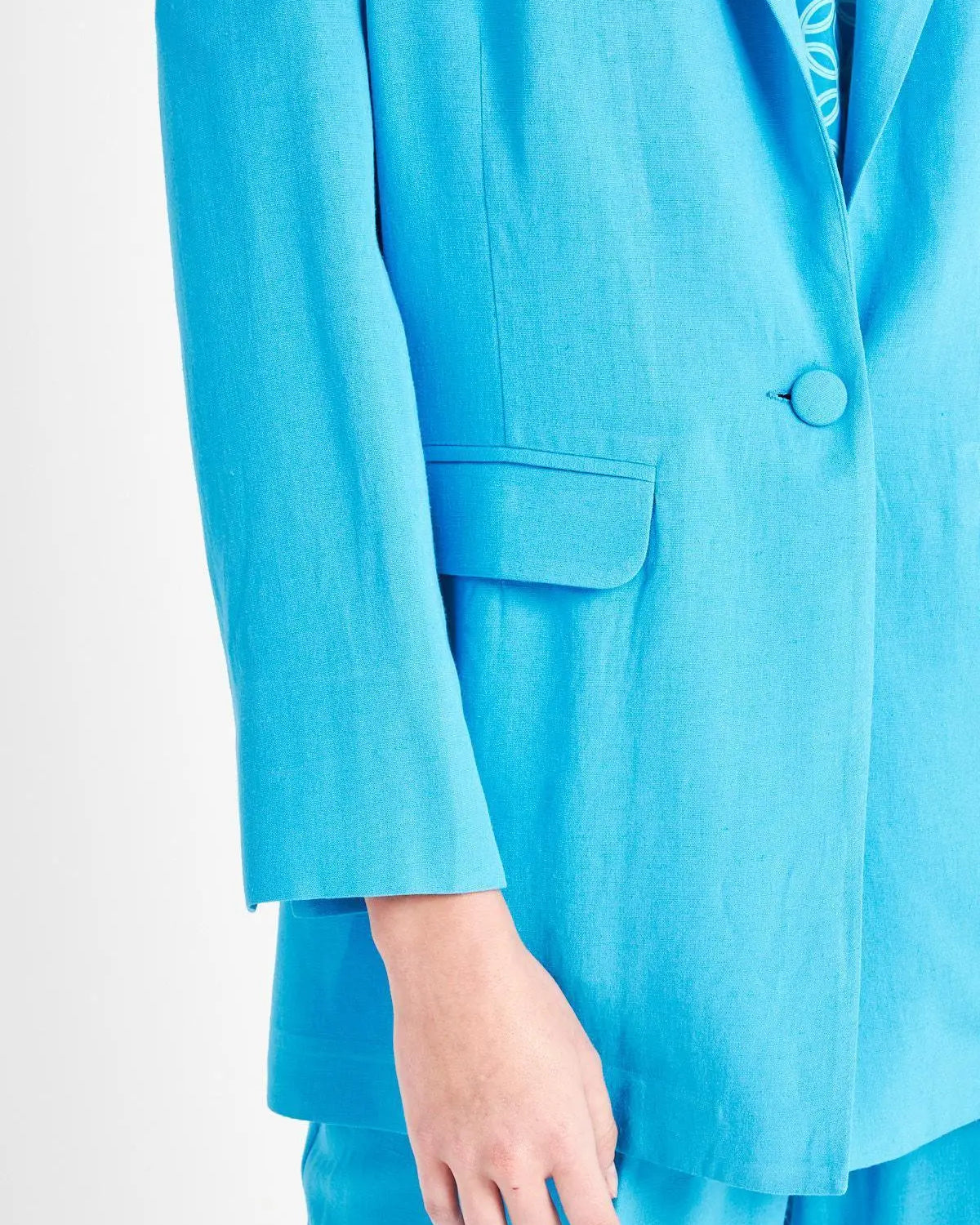 Giacca monopetto TURCHESE IRONICA