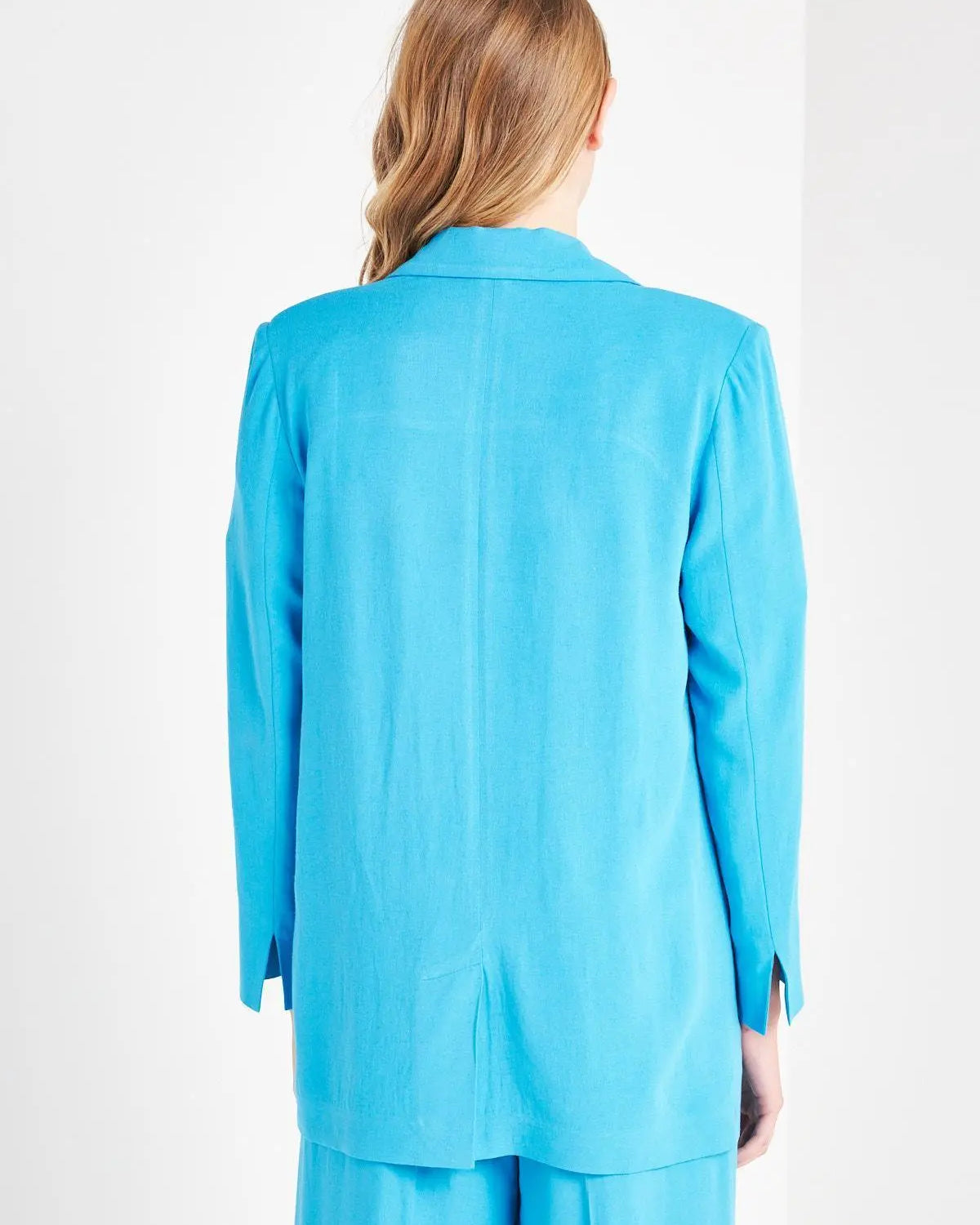 Giacca monopetto TURCHESE IRONICA