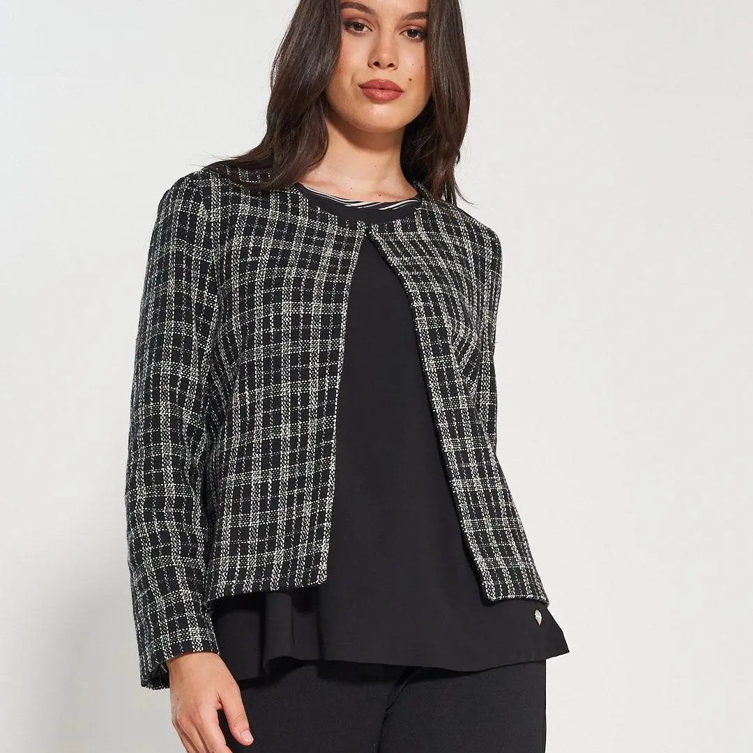 Giacca tweed NERO DORABELLA XXL