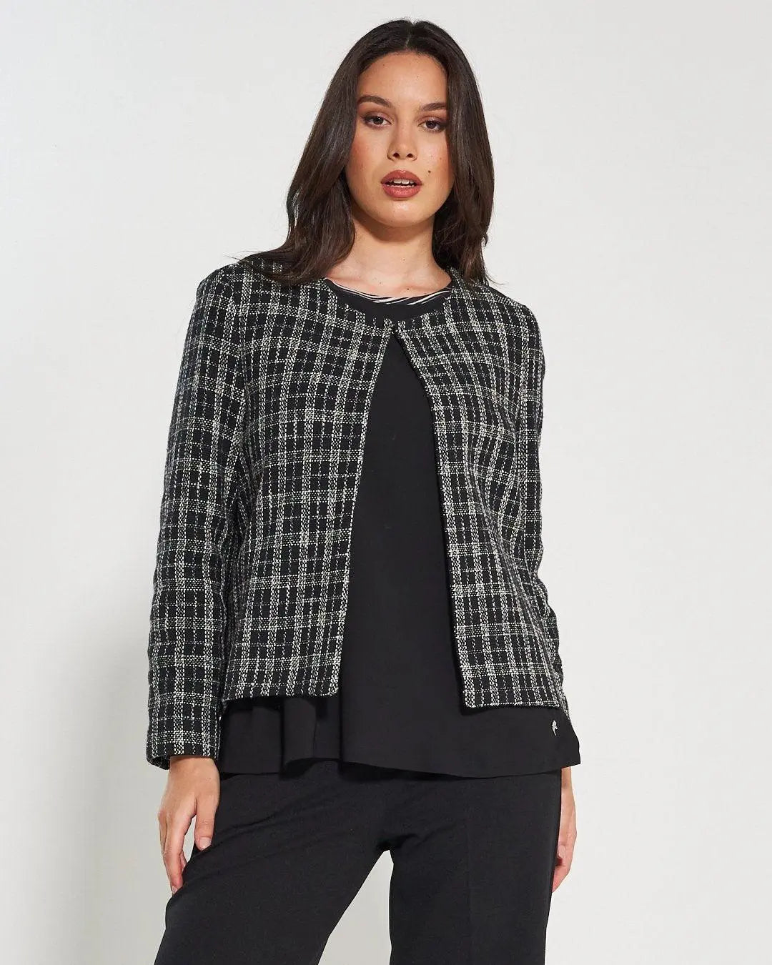 Giacca tweed NERO DORABELLA