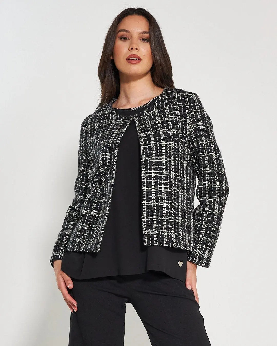 Giacca tweed NERO DORABELLA