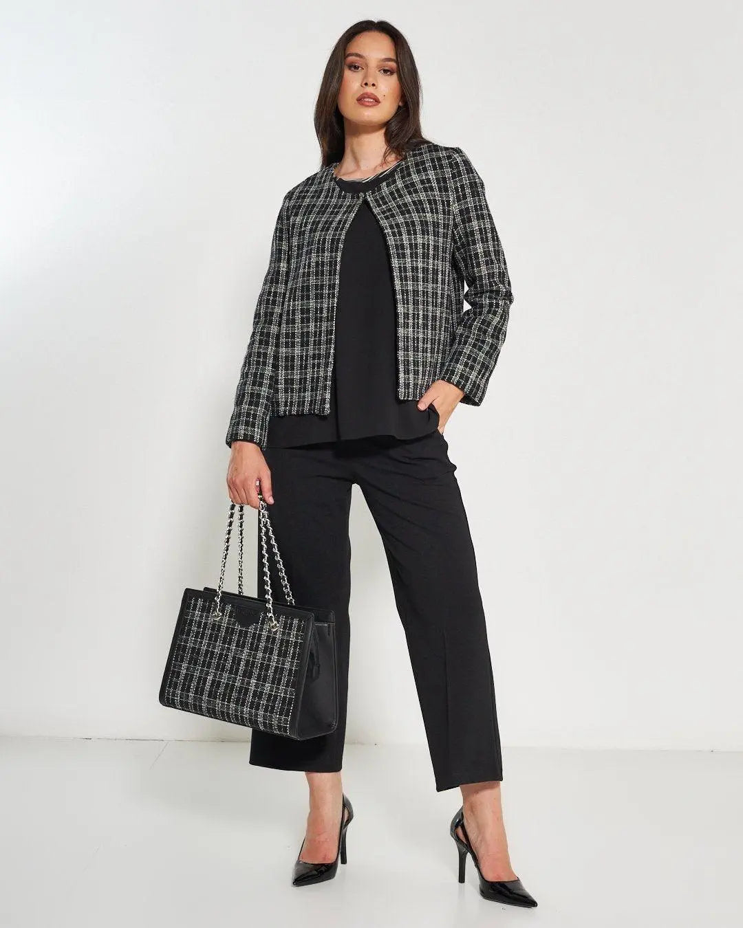 Giacca tweed NERO DORABELLA
