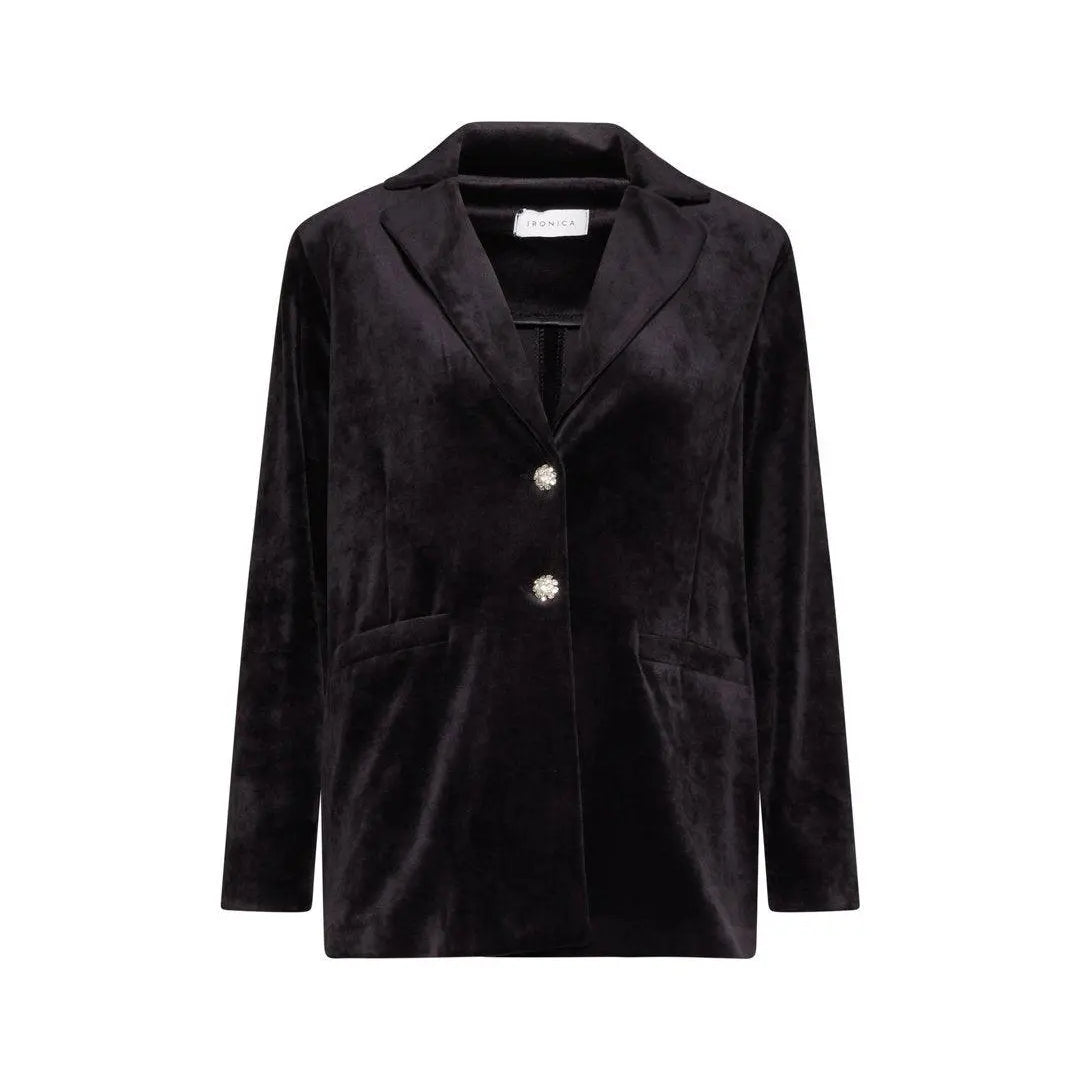 Giacca velluto NERO IRONICA XL