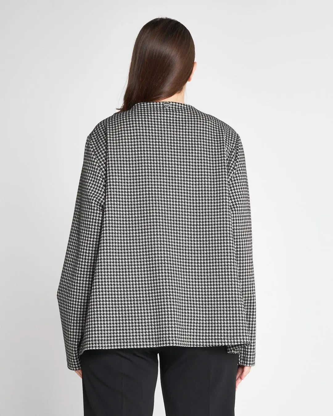 Giacchino pied de poule NERO-BIANCO DORABELLA PIU'