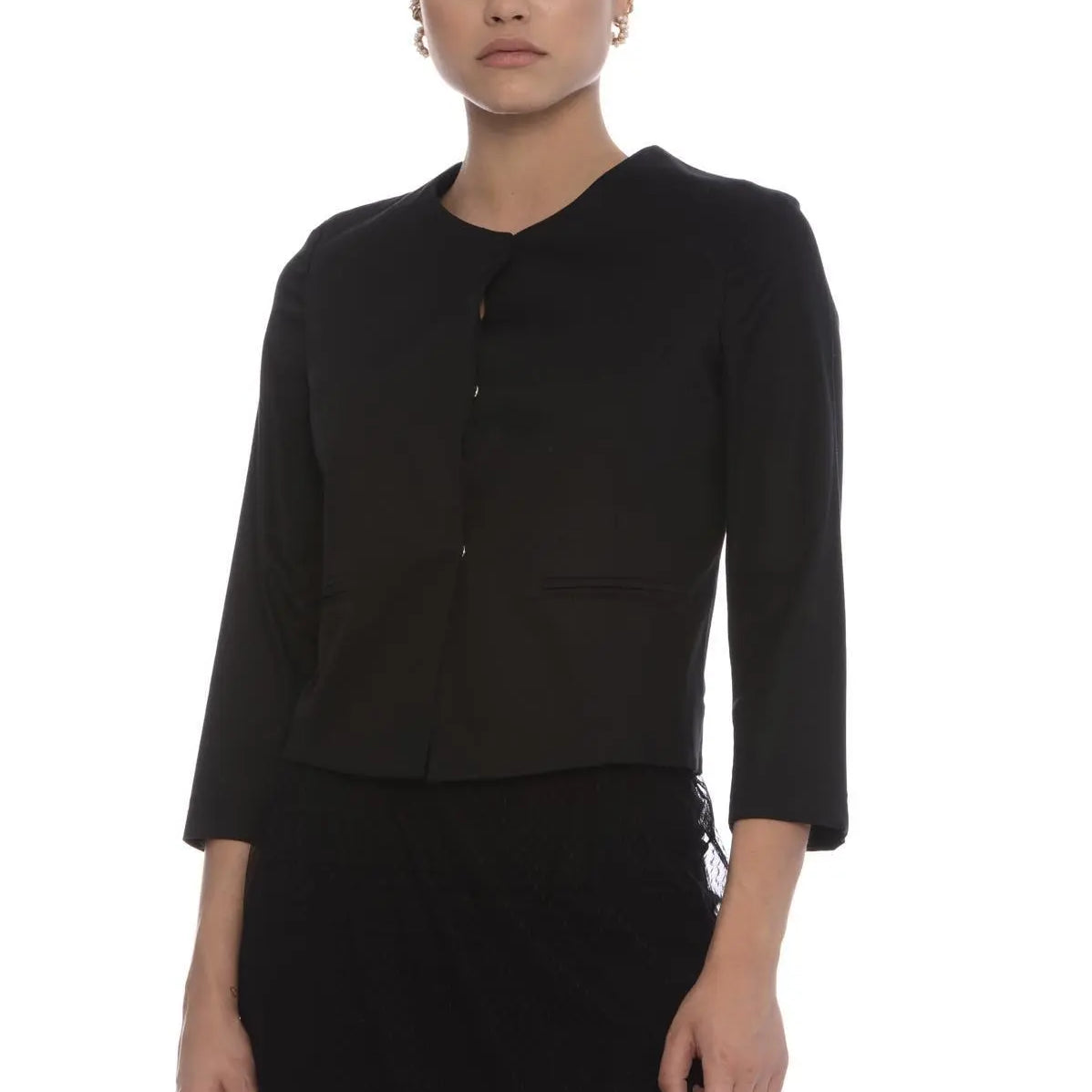 Giacchino scollo alla coreana NERO IRONICA 50