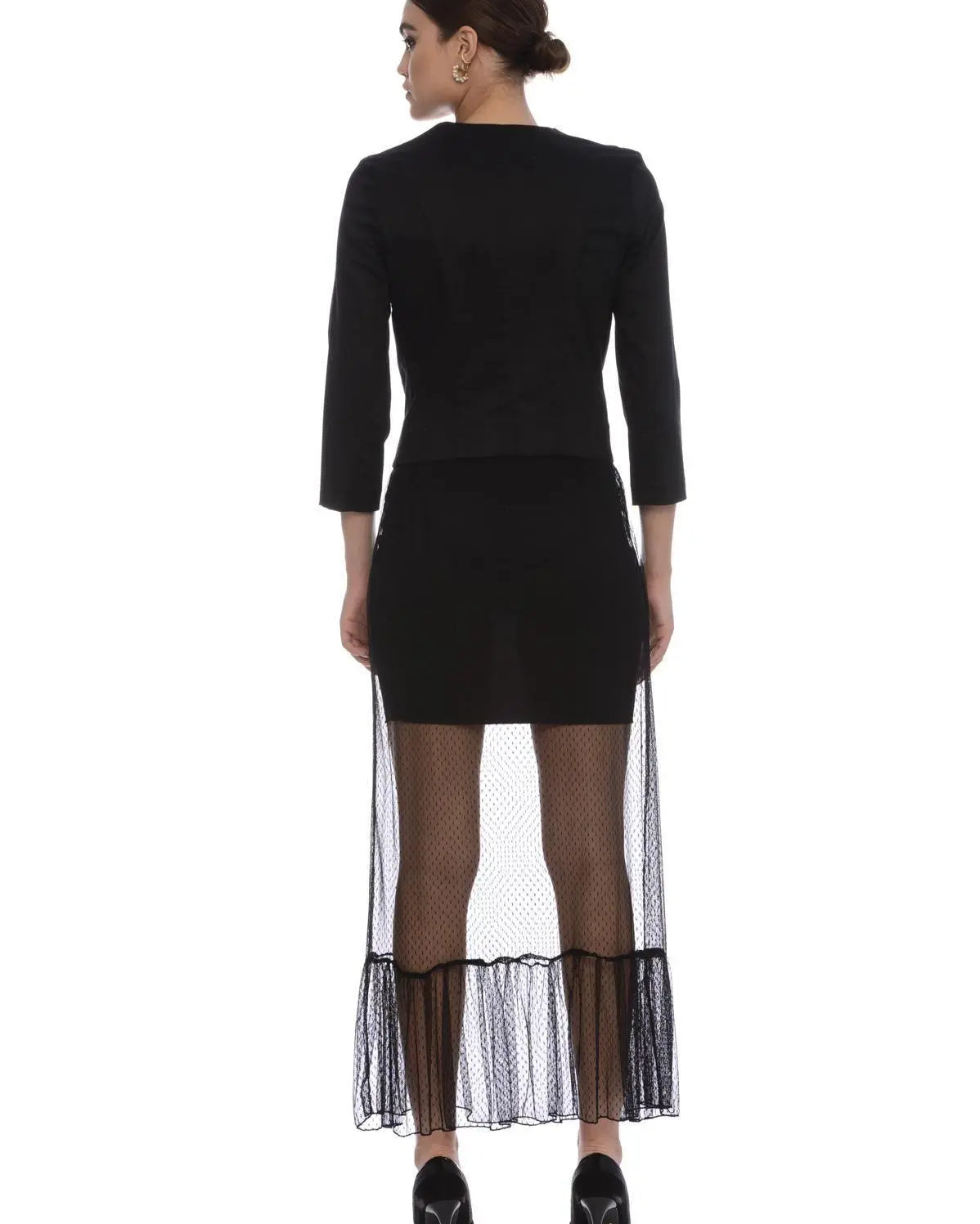 Giacchino scollo alla coreana NERO IRONICA