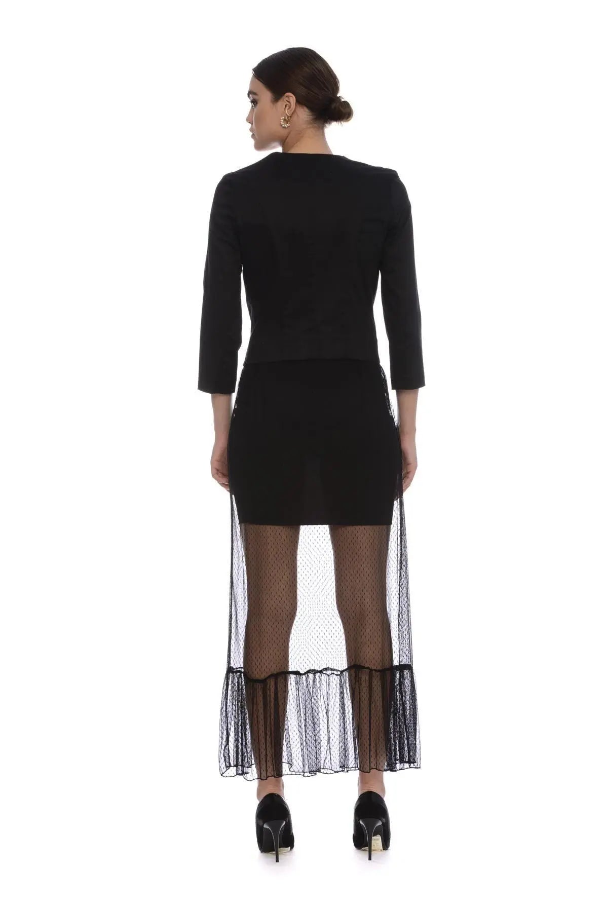 Giacchino scollo alla coreana NERO IRONICA