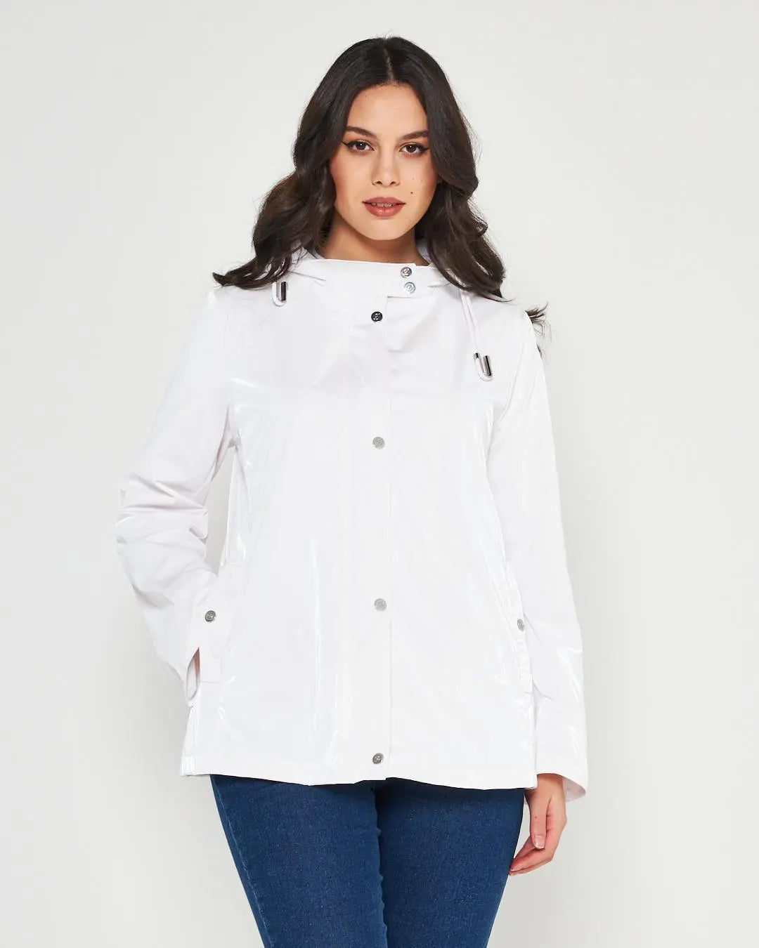 Giaccone in tessuto spalmato GESSO DORABELLA