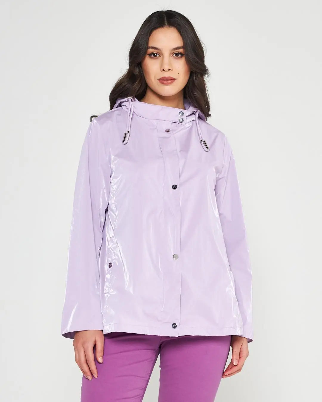 Giaccone in tessuto spalmato LILLA DORABELLA XXL