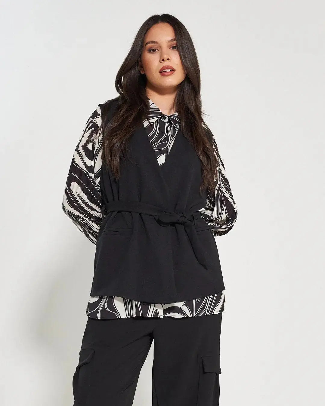 Gilet cintura NERO DORABELLA XXL