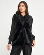 Gilet ecopelliccia NERO DORABELLA