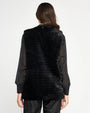 Gilet ecopelliccia NERO DORABELLA