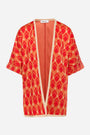 Gilet fantasia geometrica ARANCIO DORABELLA