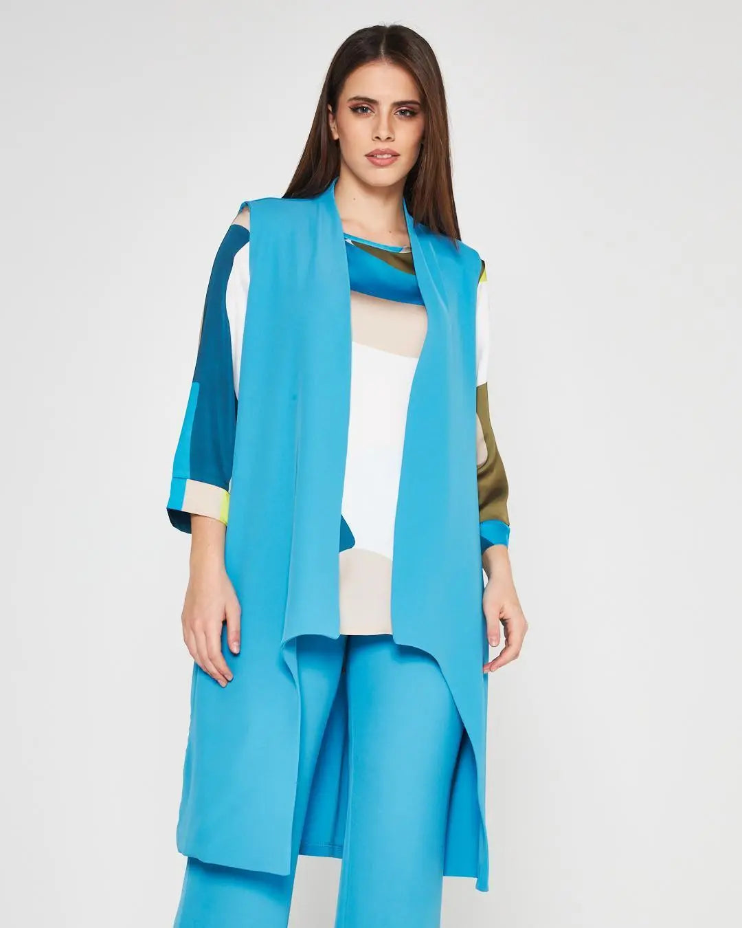 Gilet fluido Celeste DORABELLA XXL