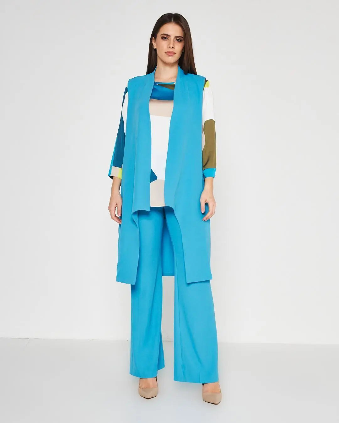 Gilet fluido Celeste DORABELLA