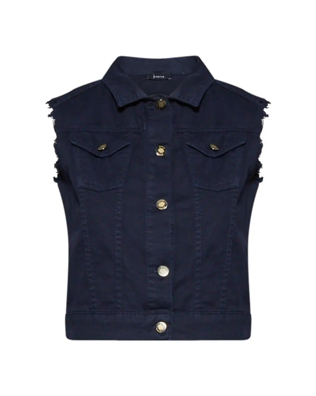 Gilet in cotone BLU IRONICA XXL