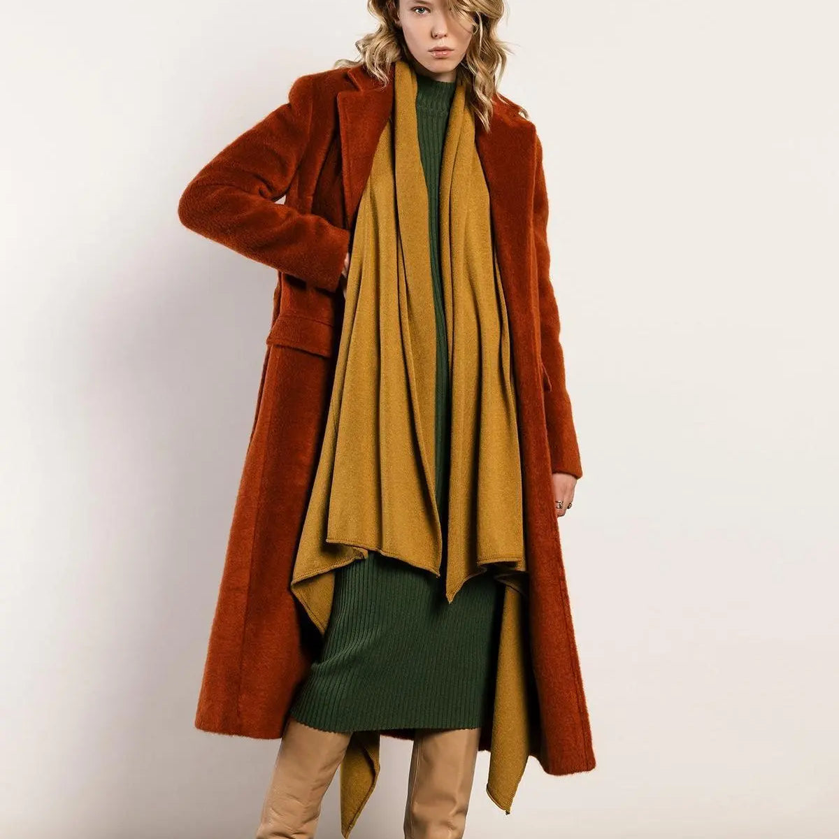 Gilet in maglia SENAPE IRONICA XXL