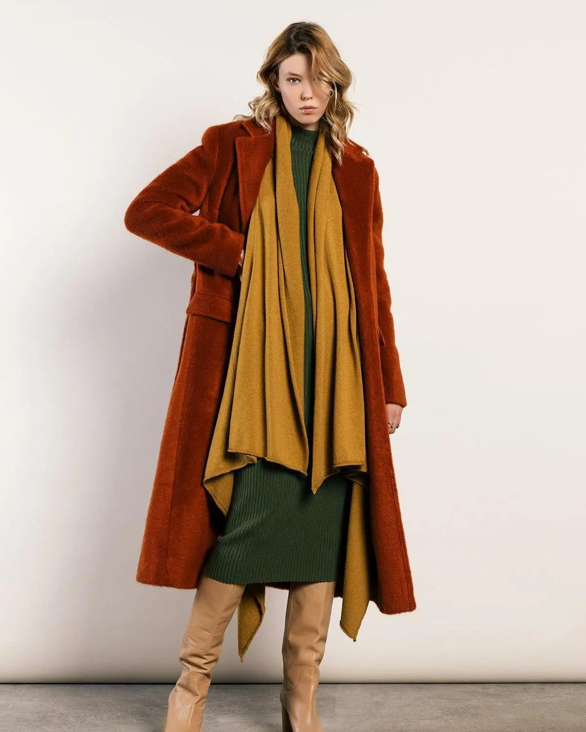 Gilet in maglia SENAPE IRONICA XXL