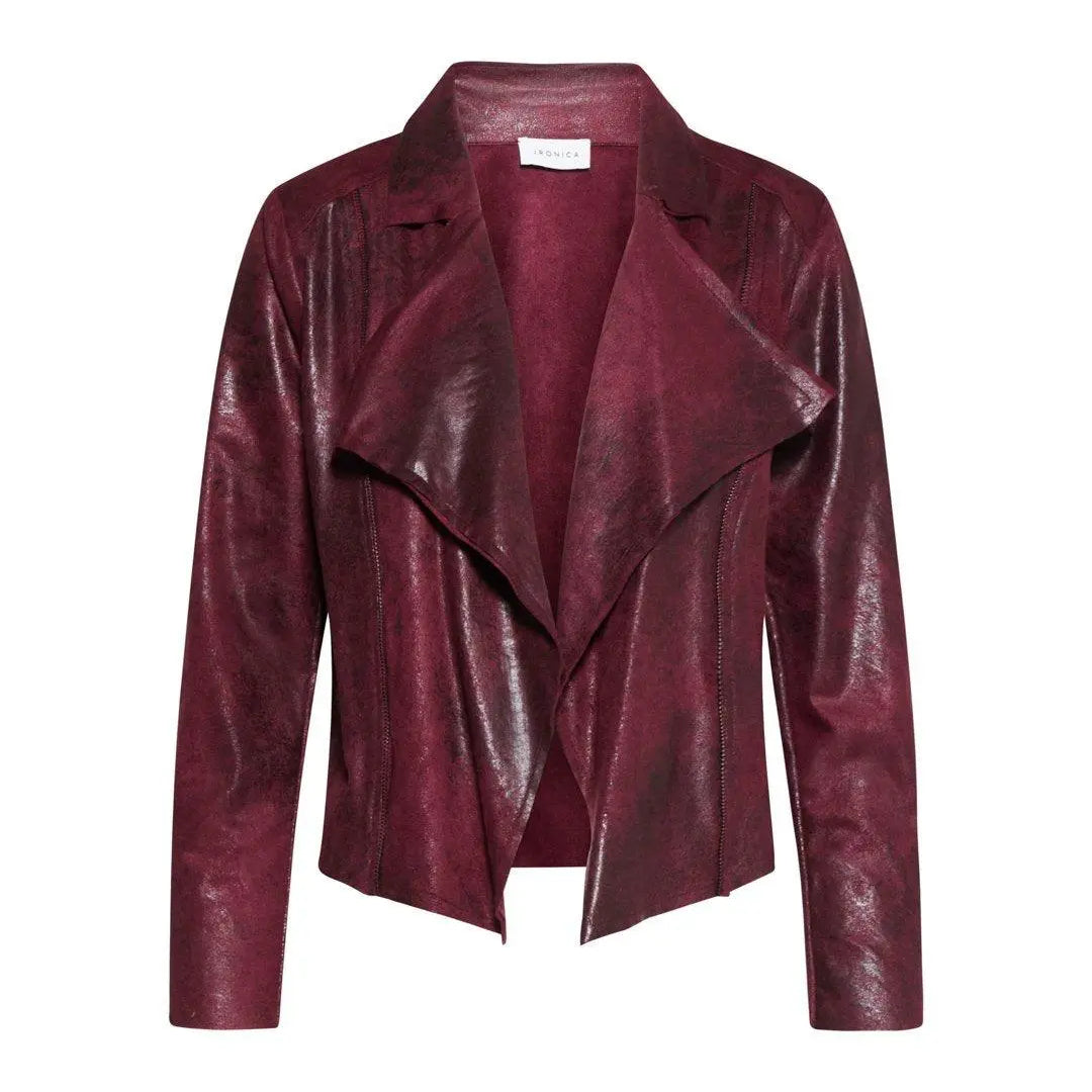 Giubbino denim over BORDEAUX IRONICA