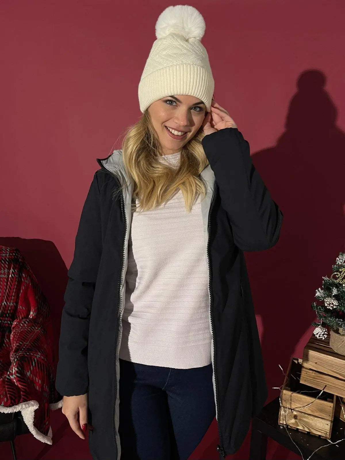 Giubbino double face NERO DORABELLA