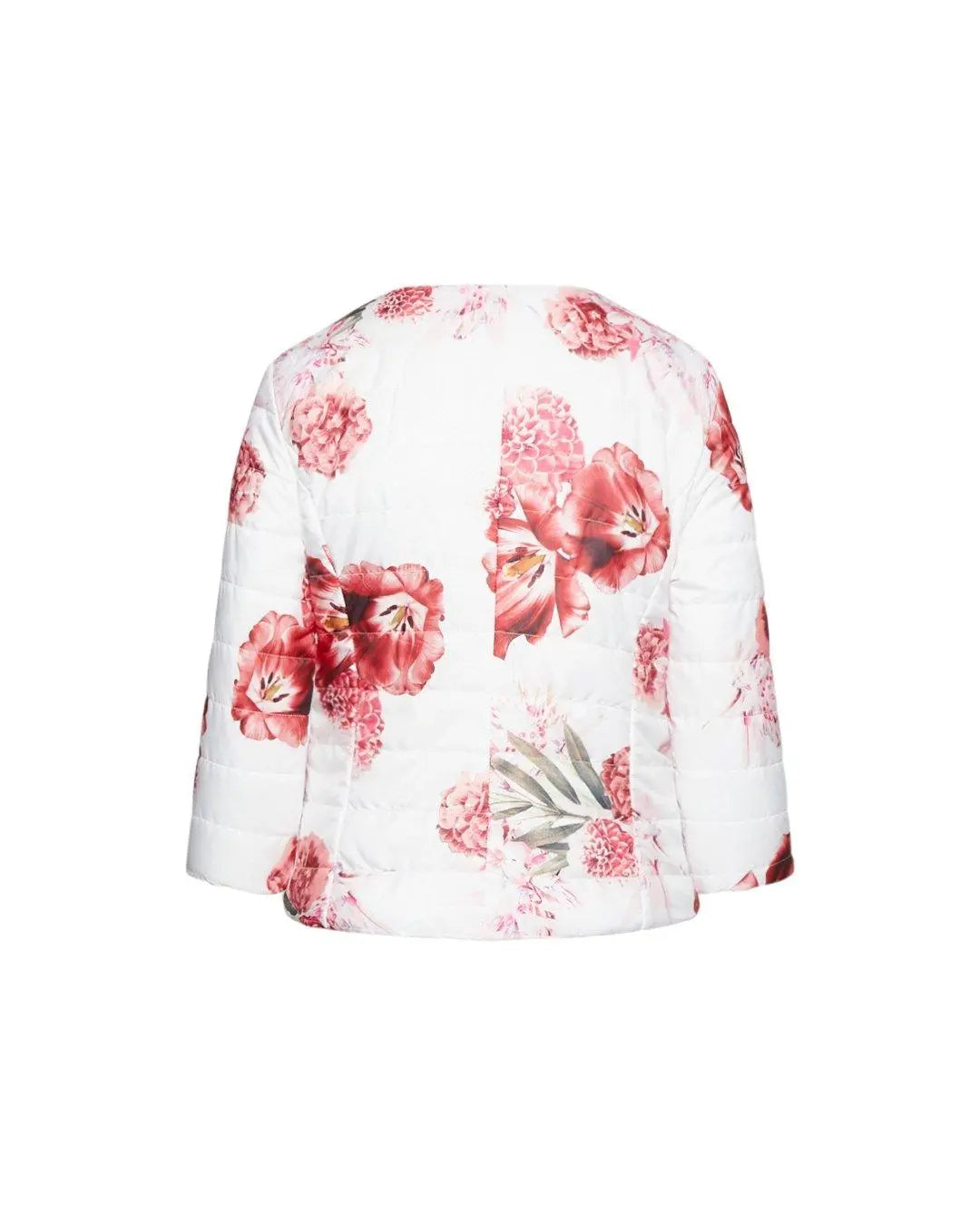 Giubbino fantasia floreale BIANCO IRONICA