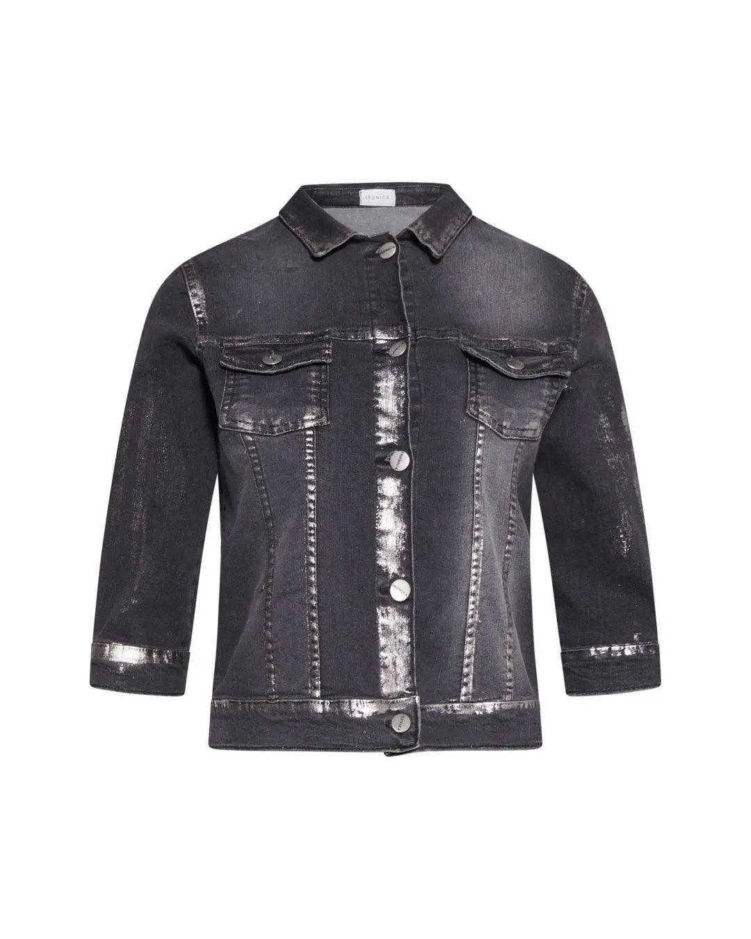 Giubbino jeans NERO IRONICA 50