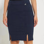Gonna a tubino con tagli e spacchi frontali BLU DORABELLA 54