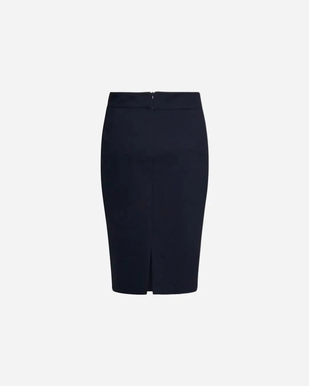 Gonna a tubino con vita elasticizzata e nervures frontali BLU DORABELLA PIU'