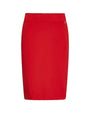 Gonna a tubino con zip posteriore ROSSO DORABELLA 54