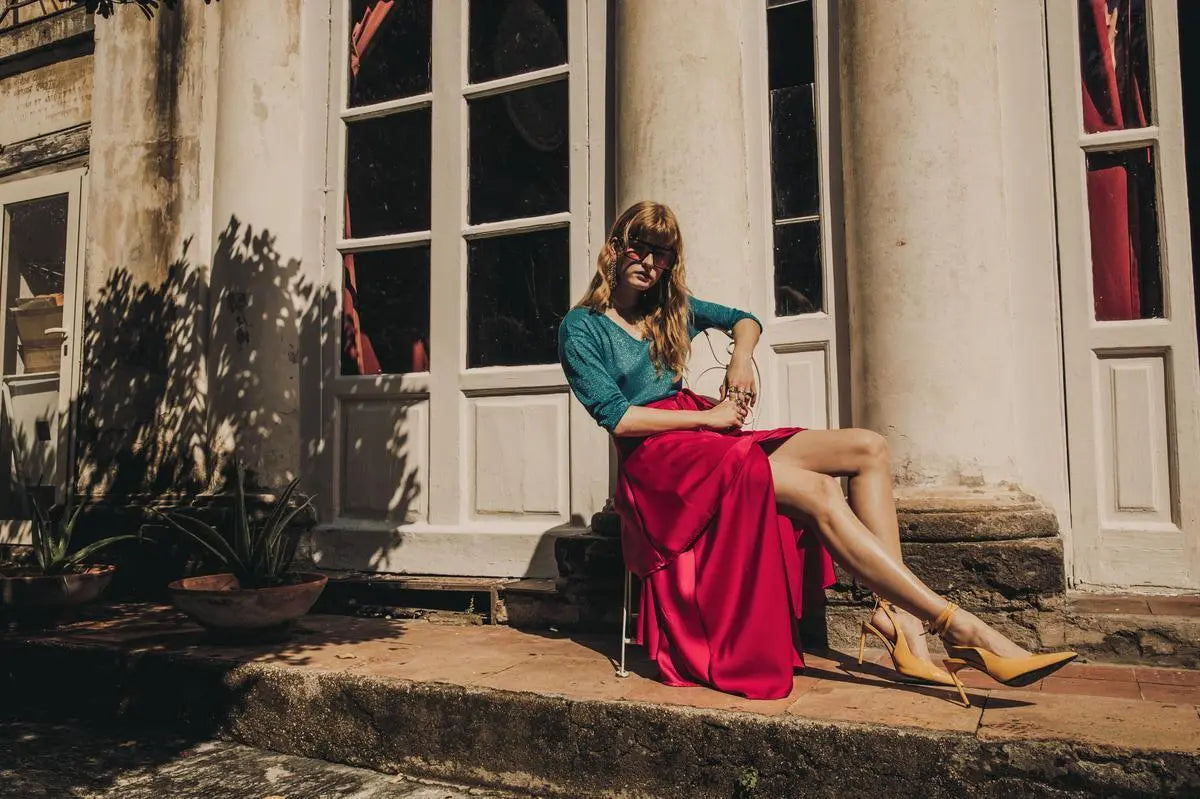 Gonna balze con cinturino FUXIA IRONICA