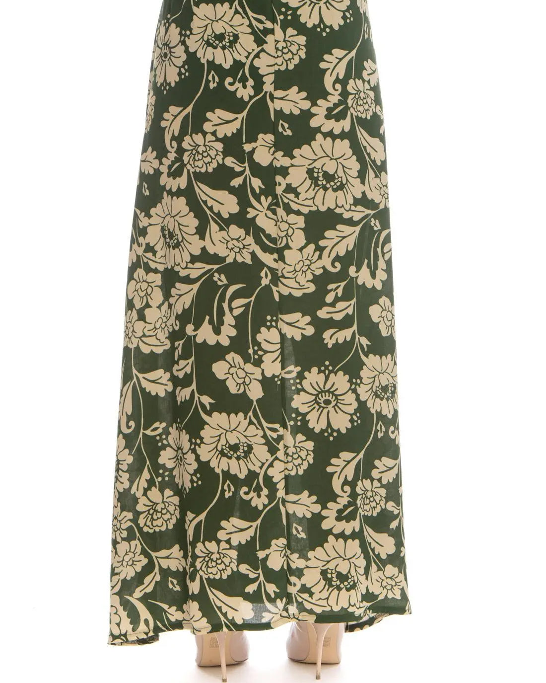 Gonna fantasia floreale VERDE DORABELLA XXL