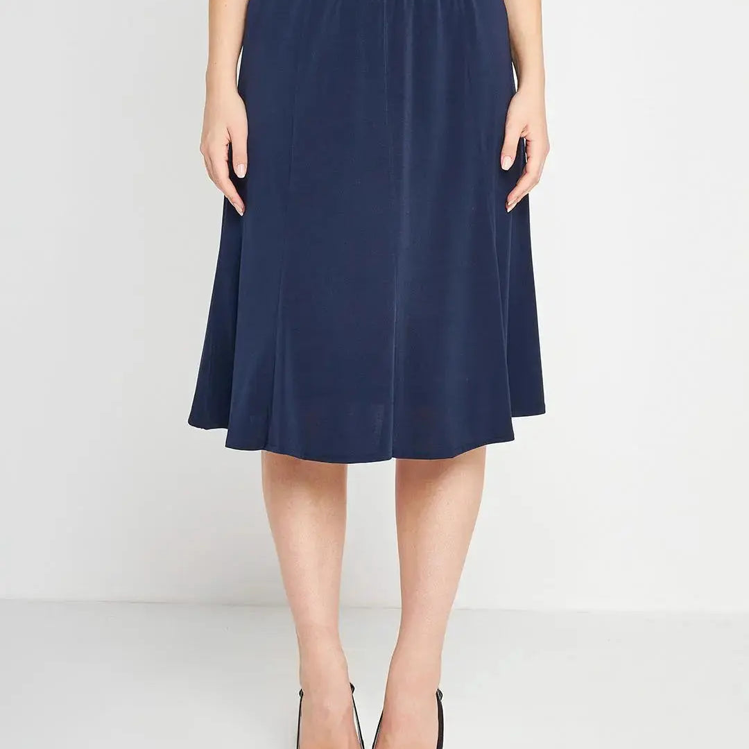 Gonna godet BLU-NAVY DORABELLA PIU' 55