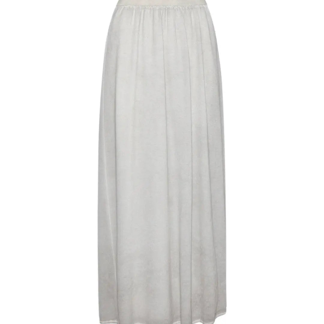 Gonna lunga in cotone GRIGIO IRONICA XL