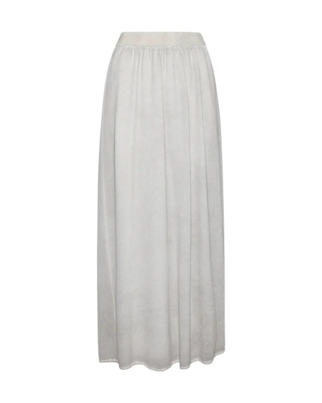 Gonna lunga in cotone GRIGIO IRONICA XL